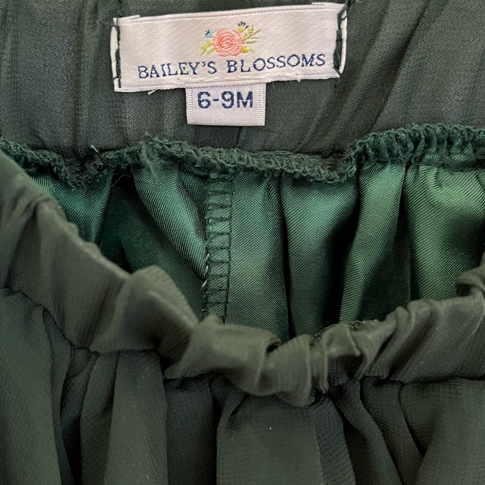Bailey’s Blossom Holiday/Christmas Skirt & Leotard Set/Outfit — 6-9 Mo - Picture 6 of 13